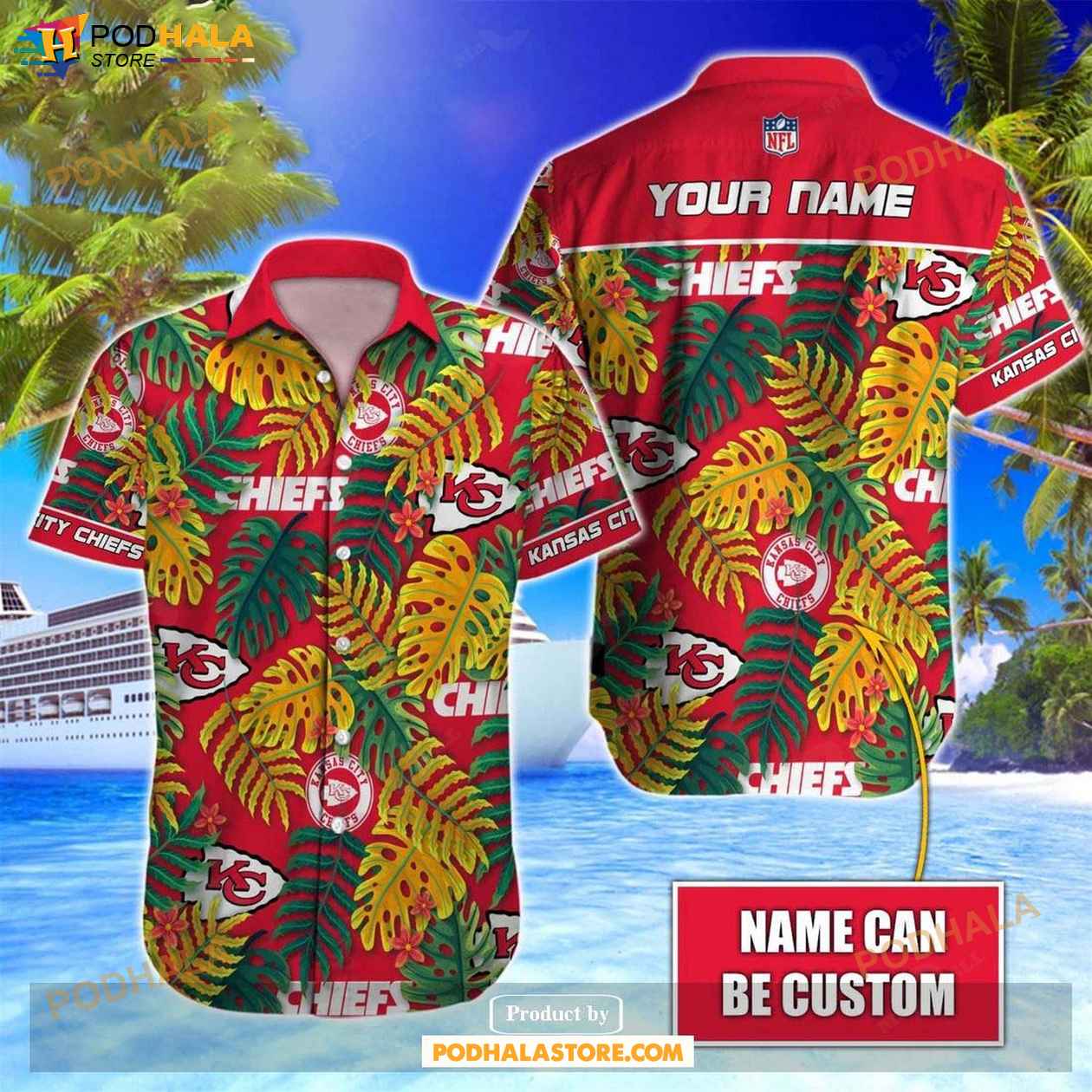 Kansas City Chiefs NFL Hawaiian Shirt Personalized, Kc Chiefs Clothing -  Bring Your Ideas, Thoughts And Imaginations Into Reality Today
