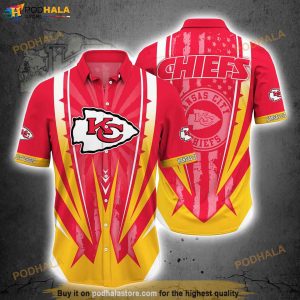 Kansas City Chiefs NFL Logo Hawaiian Shirt, Super Bowl Merchandise