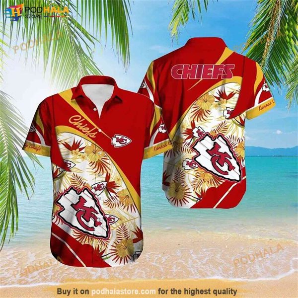Kansas City Chiefs Women’s Hawaiian Shirt, Top Beach Button Down Shirt