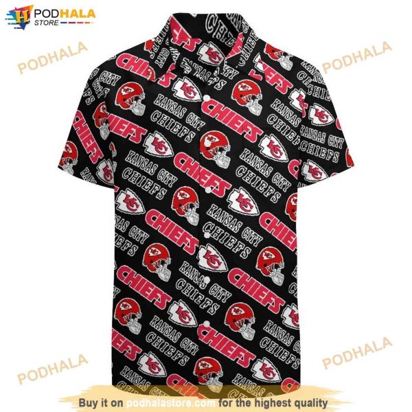 KC Chiefs Logo Men’s Hawaiian Shirt, Kansas City Chiefs Clothing