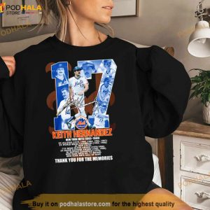 Keith Hernandez New York Mets 1983 1989 Thank You For The Memories Signature Shirt 3