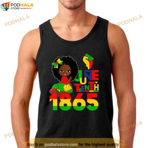 Kids I Am Black History Girls Little Melanin Queen Toddler Shirt