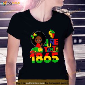 Kids I Am Black History Girls Little Melanin Queen Toddler Shirt 3