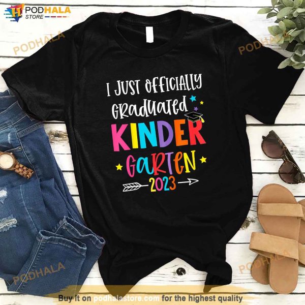 Kids Officially Graduated Kindergarten Graduation Class of 2023 Shirt