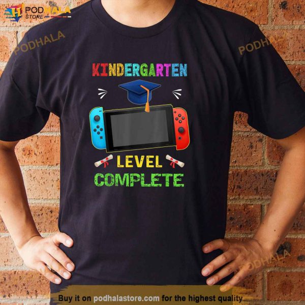 Kindergarten Level Complete Graduation class 2023 gamer Shirt