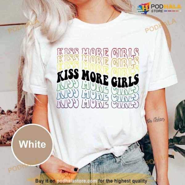 Kiss More Girls Shirt, Lesbian Pride Shirt, LGBT Pride Shirt, LGBTQ Pride Month