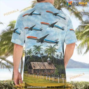 Klm Boeing 777 300 Special Scheme Hawaiian Shirt For Men And Women 2