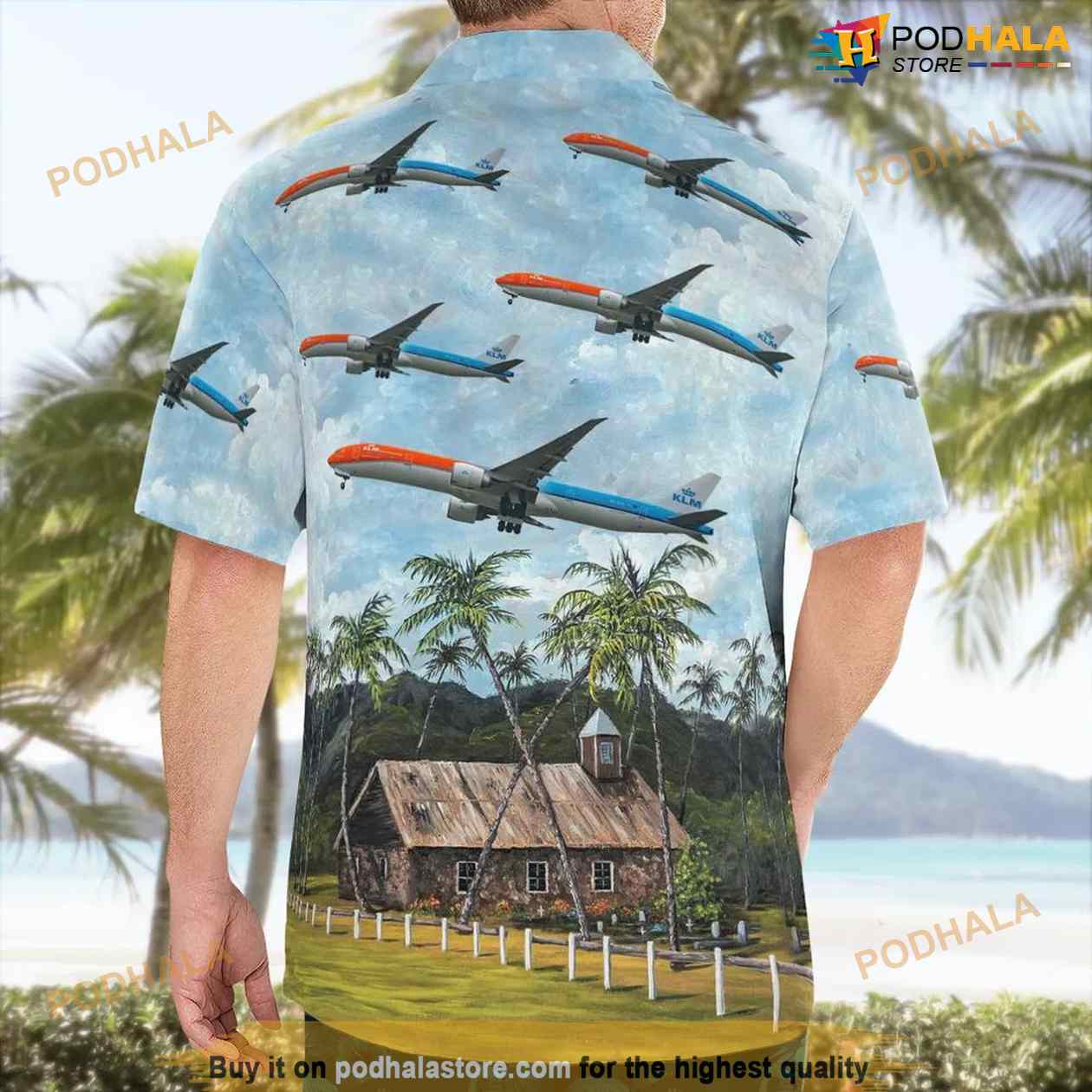 Klm Boeing 777-300 Special Scheme Hawaiian Shirt For Men And Women Klm Boeing 777-300 Special Scheme Hawaiian Shirt For Men And Women