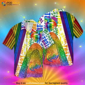 LGBT Pride Lips Funny Hawaiian Shirt, Tropical Shirt For Men