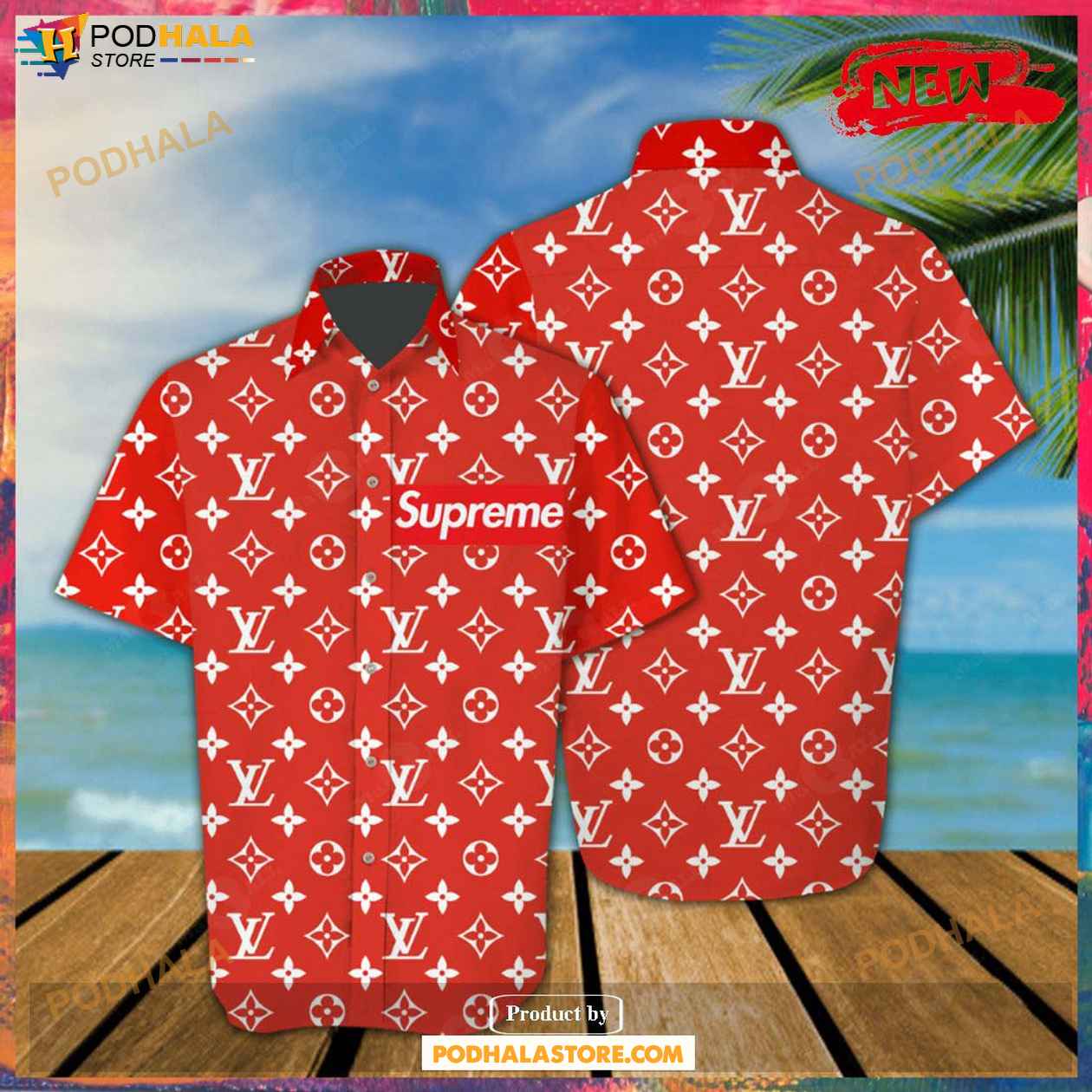 LV Supreme Louis Vuitton Hawaiian 3D Shirt, Vacation Gift For Women Men -  Bring Your Ideas, Thoughts And Imaginations Into Reality Today