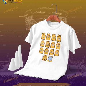 Lakers Retired Jersey Numbers Shirt, Los Angeles Kobe Bryant Shaquille O'Neal Magic Johnson Pau Gasol
