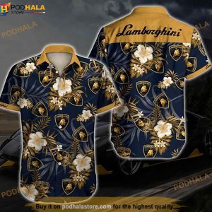 Lamborghini Funny Hawaiian Shirt, Tropical Shirt For Men