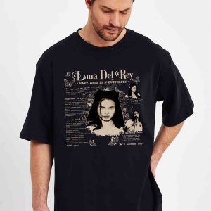 Lana Del Rey Shirt Happiness Is a Butterfly, Vintage Lana Del Rey Tour 2023 Merch