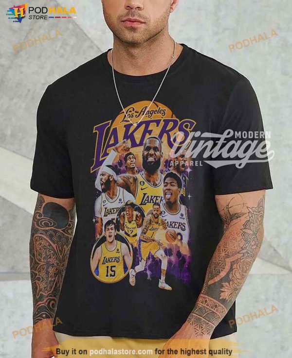 LeBron James Anthony Davis Austin Reaves D’Angelo Russell Team Basketball Shirt