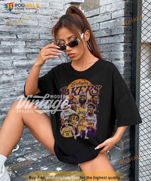 LeBron James Anthony Davis Austin Reaves D’Angelo Russell Team Basketball Shirt