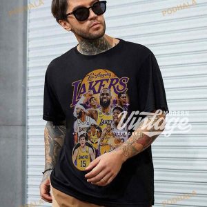 Lebron James Anthony Davis Austin Reaves Dangelo Russell Team Basketball Shirt 3