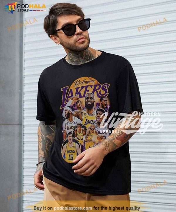 LeBron James Anthony Davis Austin Reaves D’Angelo Russell Team Basketball Shirt