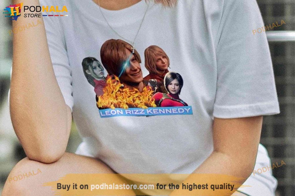 Leon RIZZ Kennedy Meme Shirt, Resident Evil 4 Gift For Fans - Podhalastore