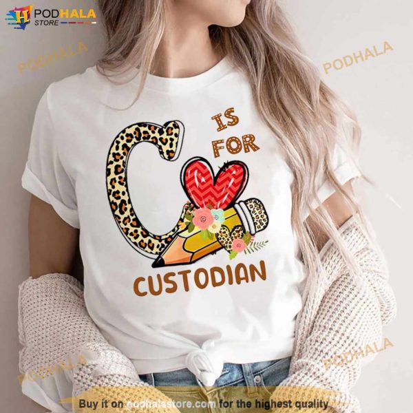 Leopard Flowers Is For Custodian Shirt