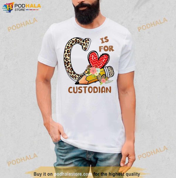 Leopard Flowers Is For Custodian Shirt
