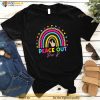 Leopard Rainbow Peace Out PreK Last Day Of School Shirt