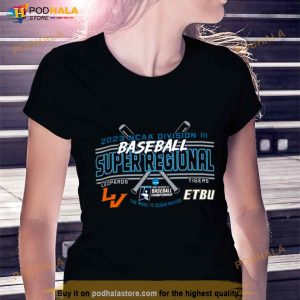 Leopards Vs Tigers 2023 Ncaa Division Iii Baseball Super Regional The Road To Cedar Rapids Shirt 2