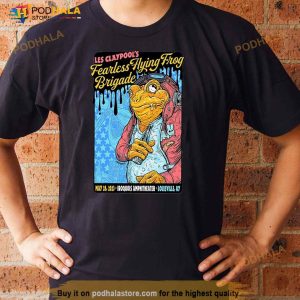 Les Claypool's Fearless Flying Frog Brigade Poster Louisville Ky Tour 2023 Shirt 2