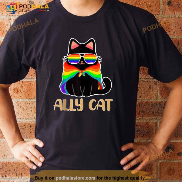 LGBT Ally Cat Be Kind Gay Rainbow Funny LGBTQ Gift Idea Tank Top Shirt