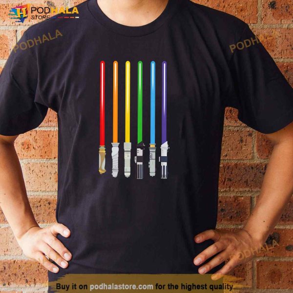 LGBT Flag Light Swords Gay Pride Sword Gift Shirt