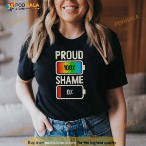 Lgbt Gay Pride Queer And Pride Rainbow Batteries Shirt 1