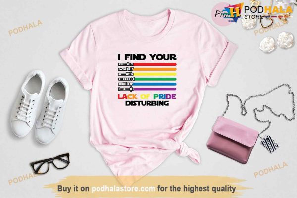 LGBT Star Wars I Find Your Lack of Pride Disturbing Shirt, Lesbian Tee