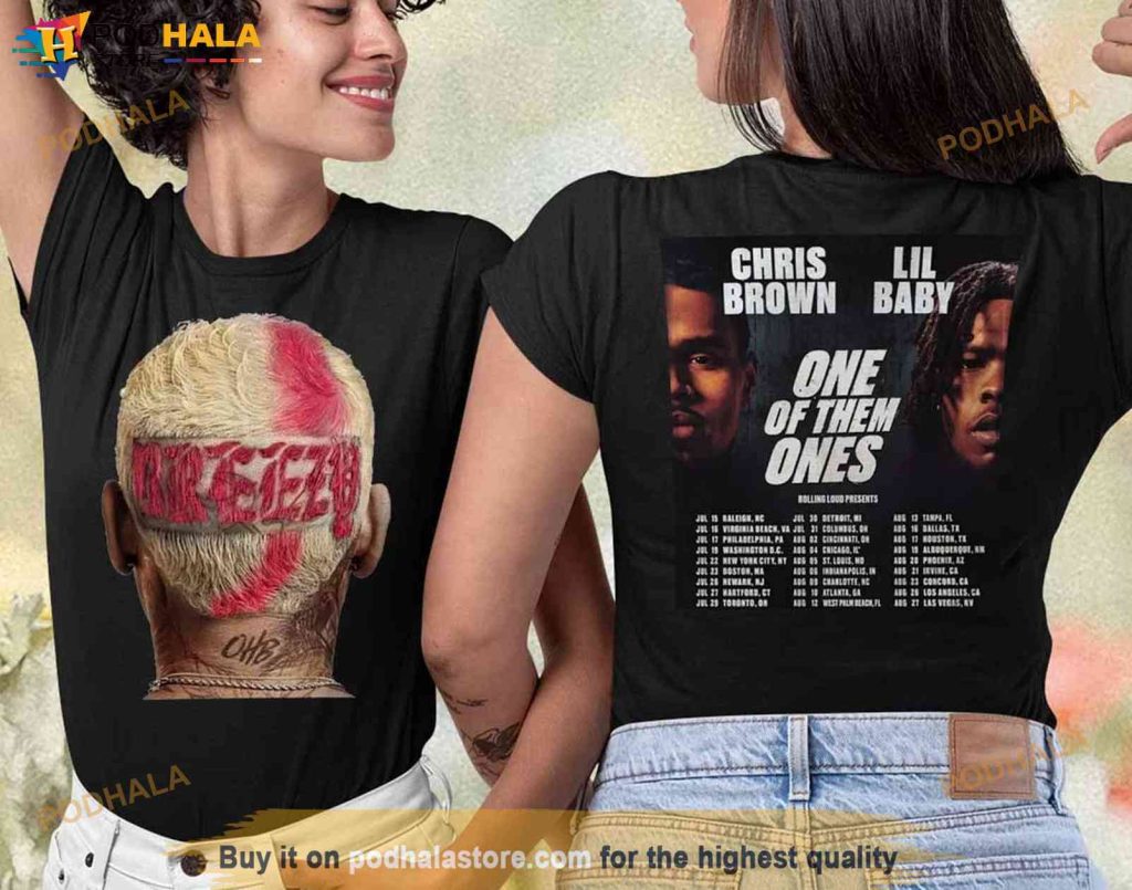 Lil Baby Chris Brown One Of Them Ones Tour Shirt, One Of Them Ones Tour Merch