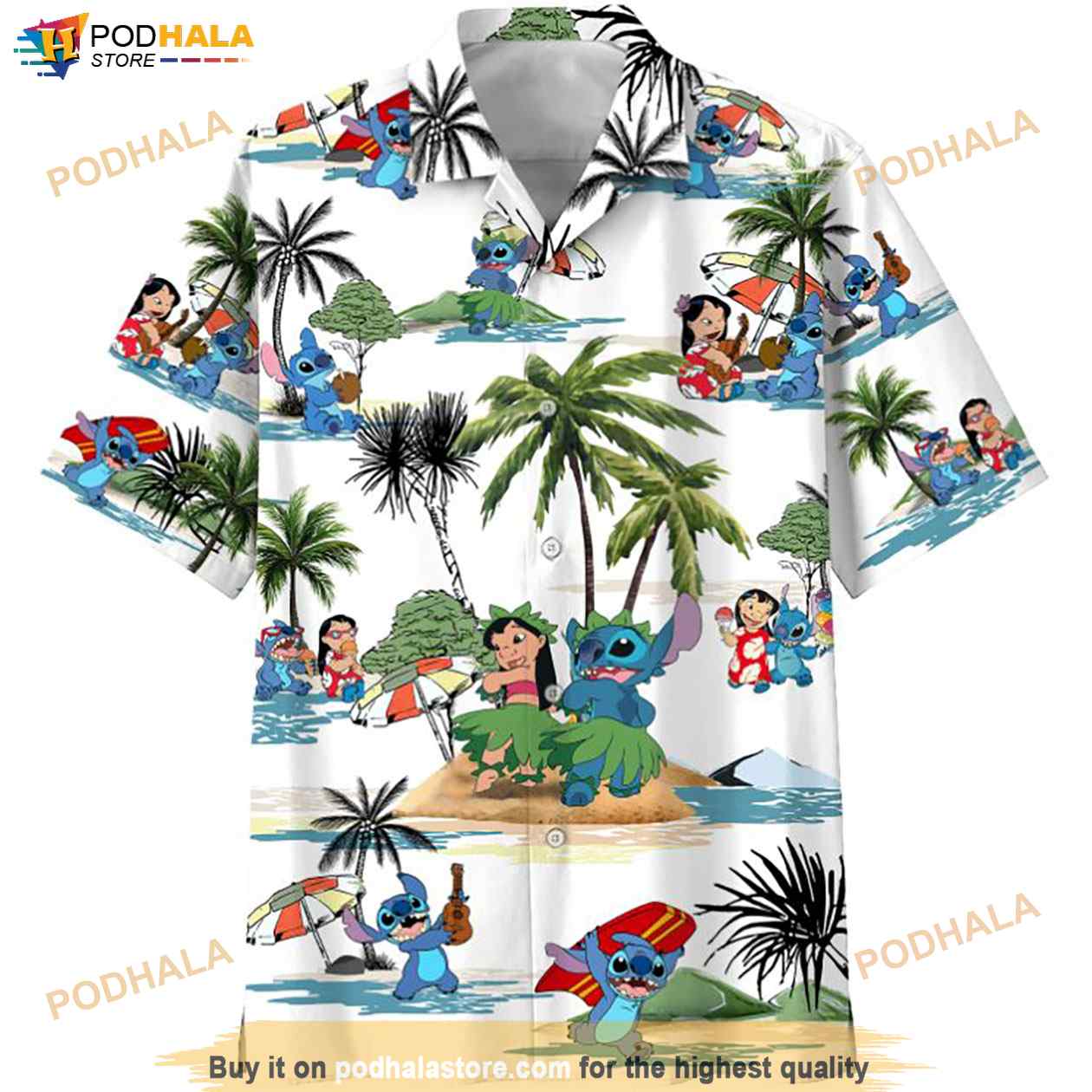 Lilo And Stitch Mens Hawaiian Shirt Shocking Lilo And Stitch Gifts