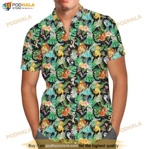 Lion King Jungle Disney Funny Hawaiian Shirt, Tropical Shirt For Men