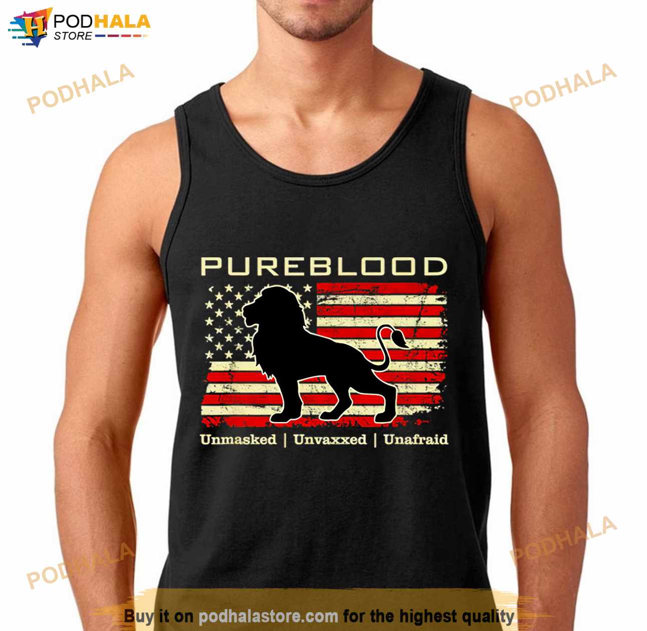 Lion Pureblood Unmasked Unvaxxed Unafraid American Flag Shirt Lion Pureblood Unmasked Unvaxxed Unafraid American Flag Shirt