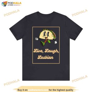 Live Laugh Lesbian Tshirt Lesbian Pride Tshirt Lesbian Bachelorette Party