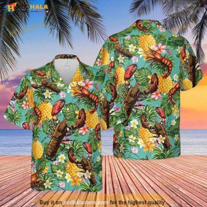Lobster Tropical Funny Hawaiian Shirt, Tropical Shirt For Men