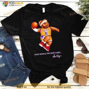 Los Angeles Lakers Lebron James Goat Bear Shirt 2