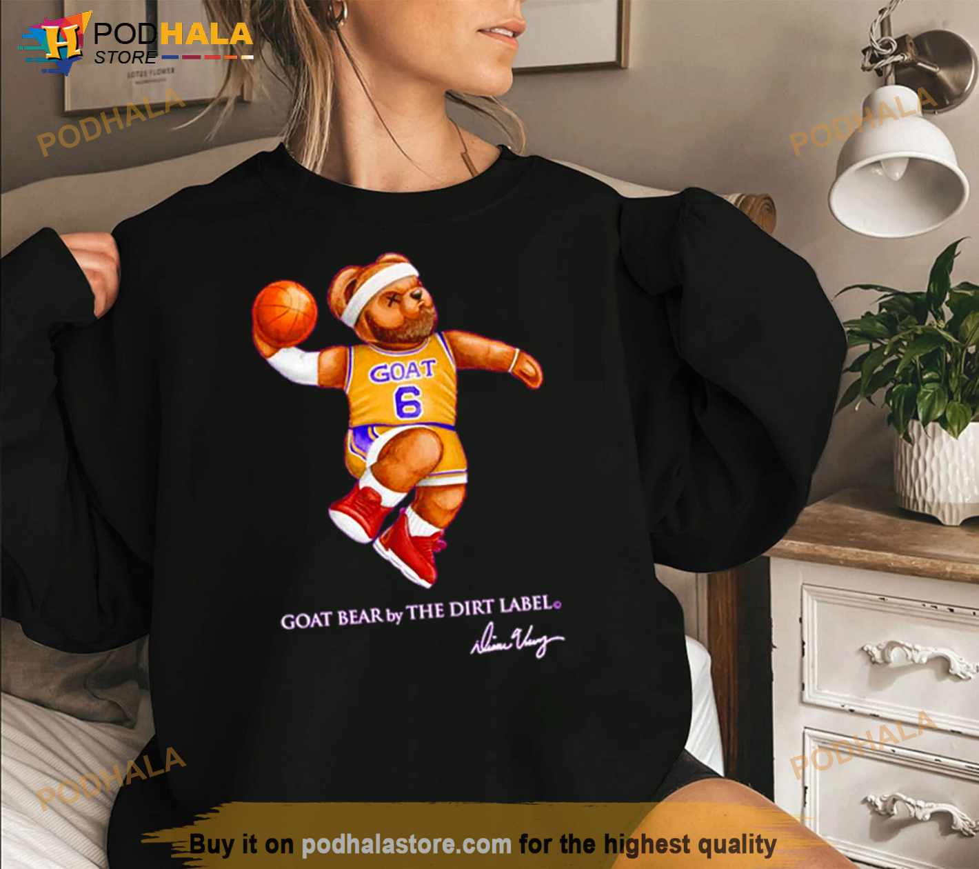 Los Angeles Lakers LeBron James GOAT bear Shirt - Bring Your Ideas