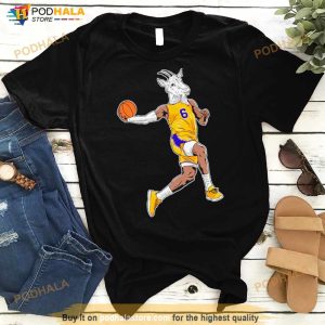 Los Angeles Lakers LeBron James GOAT Heat Dunk Shirt