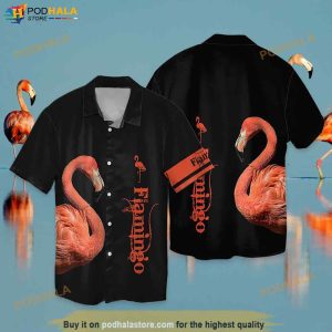 Love Flamingo Funny Hawaiian Shirt, Tropical Shirt For Men