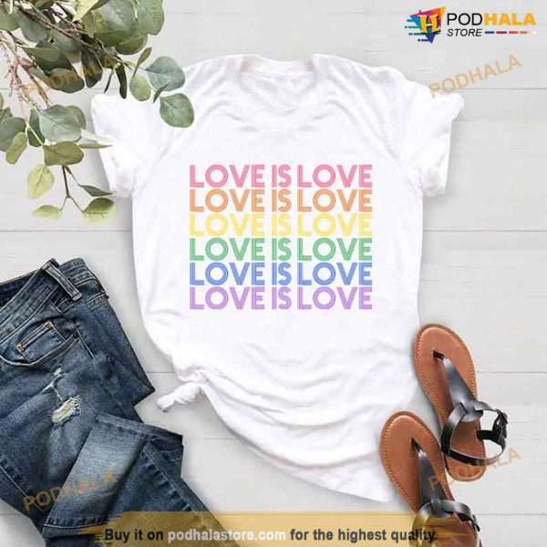 Love is Love Shirt, LGBTQ Support Tees, Gay Pride Shirt, Pride Month Merch