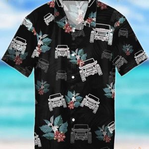 Love Jeep Car Funny Hawaiian Shirt, Tropical Shirt For Men