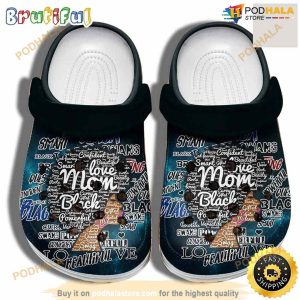 Love Mom Black Beautiful Hair Black Women Crocs Shoes Clogs Gifts For Wife