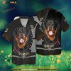 Love Rottweiler Dog Funny Hawaiian Shirt, Hawaiian Outfit For Men
