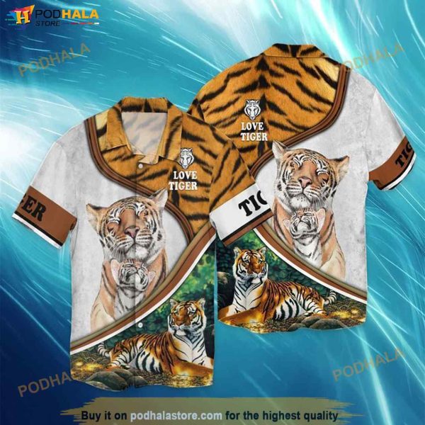 Love Tigger 3 Funny Hawaiian Shirt, Hawaiian Outfit For Men