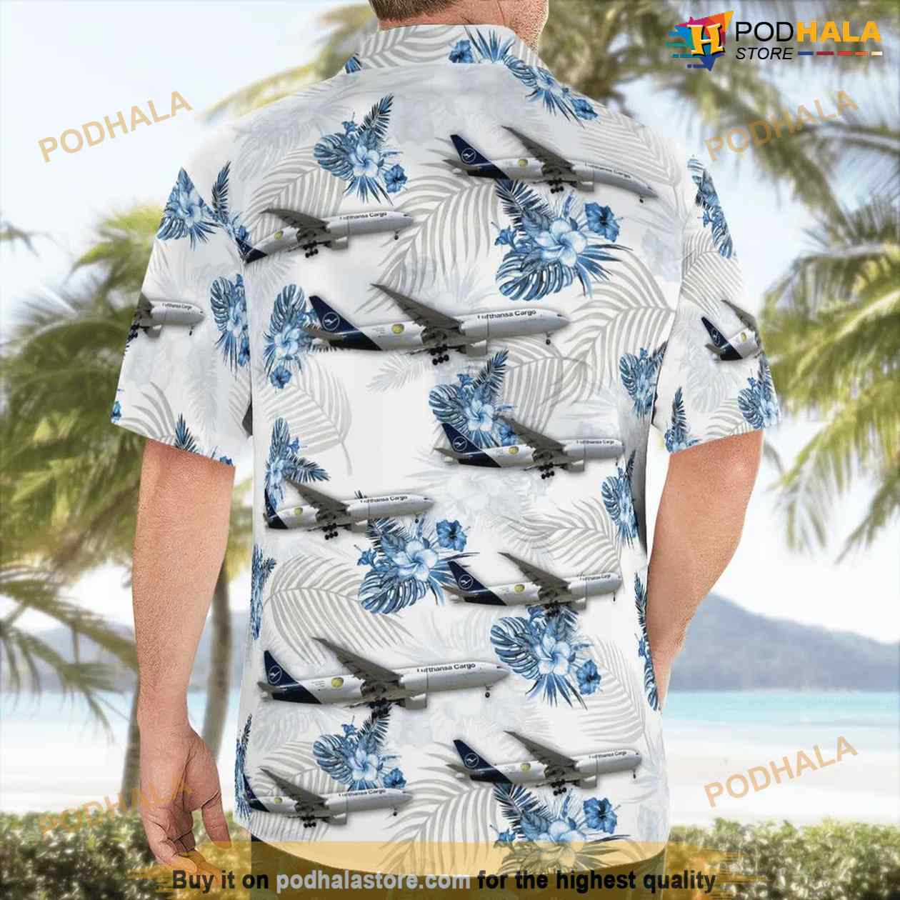 Lufthansa Cargo Boeing 777-fbt Hawaiian Shirt For Men And Women Lufthansa Cargo Boeing 777-fbt Hawaiian Shirt For Men And Women