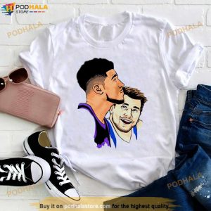 Luka Doncic Smiling At Devin Booker Trash Talk Funny T Shirt 2