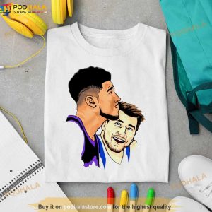 Luka Doncic Smiling At Devin Booker Trash Talk Funny T Shirt 3