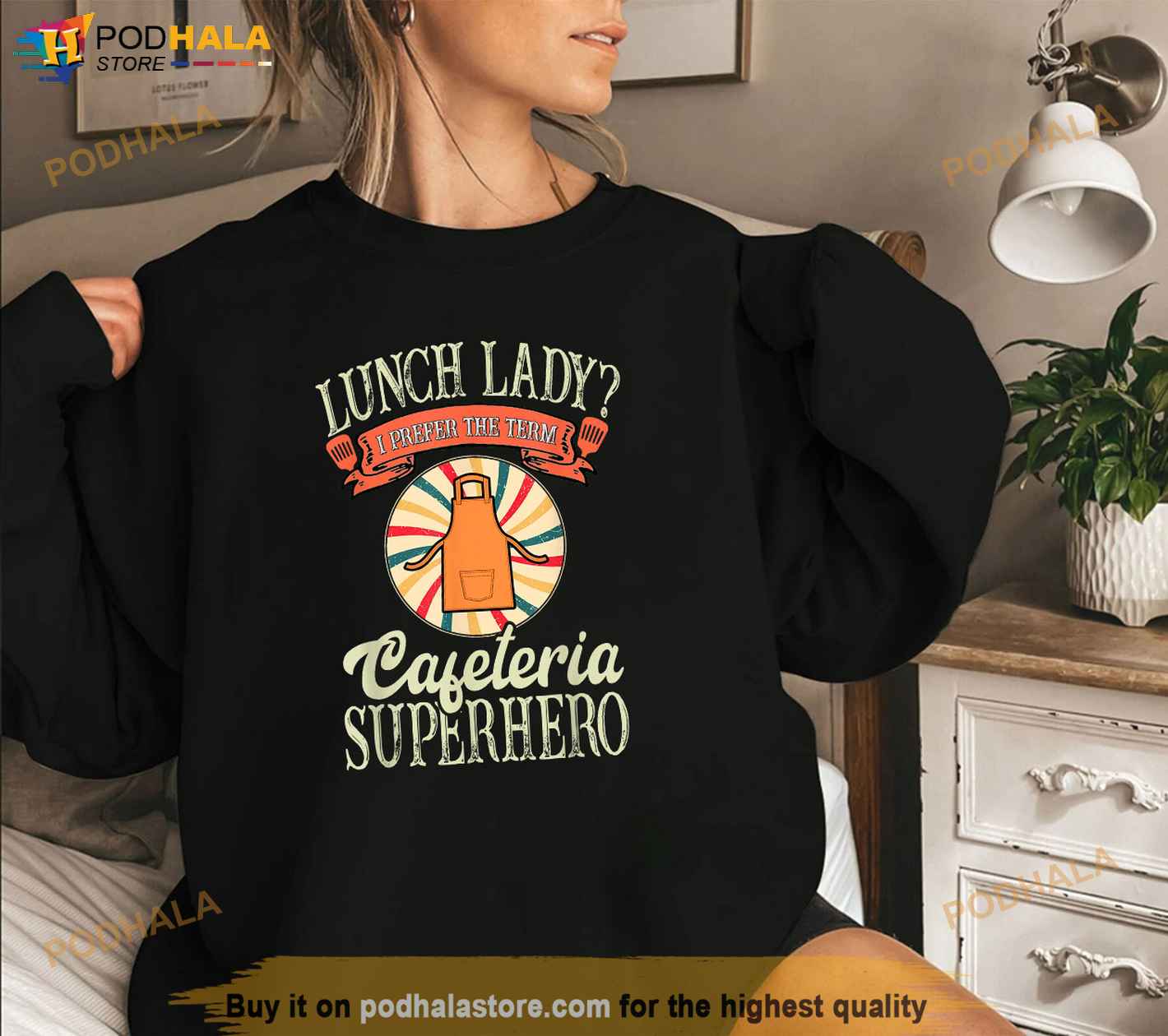 Lunch lady best sale superhero shirt